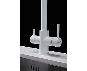 Смеситель для кухни Paulmark Lange La214212-WH белый матовый купить в интернет-магазине сантехники Sanbest