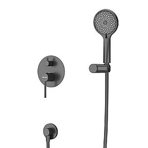 Душевая система Cezares RELAX-DSET-NOP черная матовая купить в интернет-магазине сантехники Sanbest