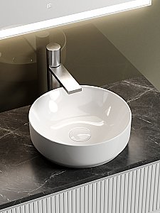 Тумба с раковиной Sancos SNOB T 80 со столешницей, белая матовый для ванной в интернет-магазине Sanbest