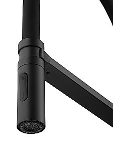 Смеситель для кухни с гибким изливом WONZON & WOGHAND, Черный матовый (WW-88438003-MB) купить в интернет-магазине сантехники Sanbest