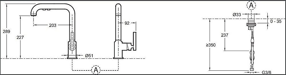 Смеситель для кухни Jacob Delafon PURIST 7505D-CP купить в интернет-магазине сантехники Sanbest