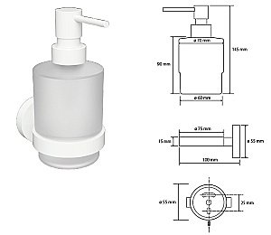 Диспенсер Bemeta White 104109104 белый купить в интернет-магазине сантехники Sanbest