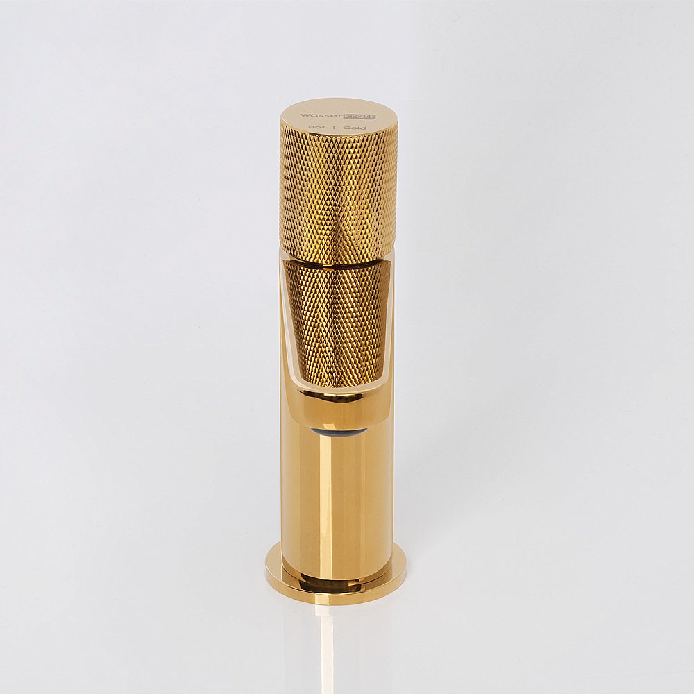 Смеситель для раковины WasserKRAFT Ems 7600 7603 золото купить в интернет-магазине сантехники Sanbest