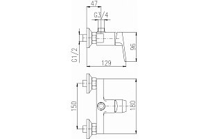 Смеситель для душа Rav-Slezak Colorado CO282.5 хром купить в интернет-магазине сантехники Sanbest