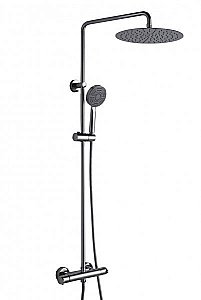 Душевая система Bravat WATERFALL F939114C-A2-RUS черная купить в интернет-магазине сантехники Sanbest