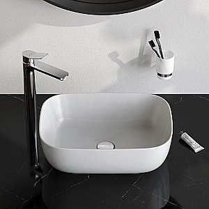 Раковина накладная AM.PM Func 45,5 M8FWCC10450WG белая купить в интернет-магазине Sanbest