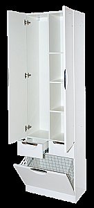 Пенал напольный Misty Жасмин 60 белая эмаль для ванной в интернет-магазине сантехники Sanbest