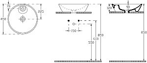 Раковина накладная Allen Brau Fantasy 45 4.11018.20 белая купить в интернет-магазине Sanbest