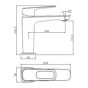 Смеситель для раковины Rossinka RS46-11 купить в интернет-магазине сантехники Sanbest