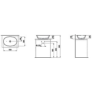 Раковина Laufen New Classic 8.1285.2.757.112.1 белая матовая купить в интернет-магазине Sanbest