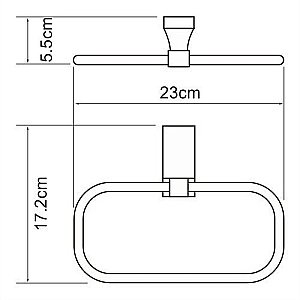 Полотенцедержатель WasserKRAFT Lopau K-6060 купить в интернет-магазине сантехники Sanbest