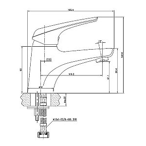 Смеситель для раковины Aquanet Conte SD91383 купить в интернет-магазине сантехники Sanbest