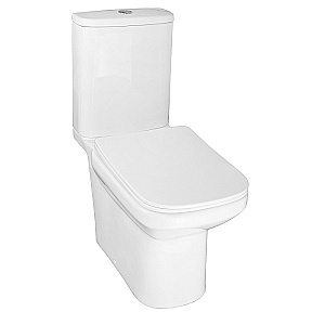 Унитаз напольный Azario Wandy AZ-56D белый, безободковый, с бачком, с крышкой микролифт купить в интернет-магазине Sanbest