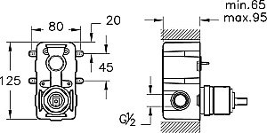 Душевая система Vitra Win S A49265EXP купить в интернет-магазине сантехники Sanbest