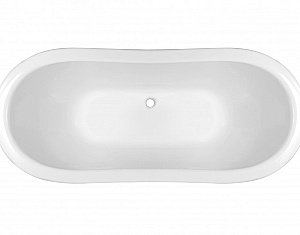 Ванна Эстет Бостон silk 180x74 на подиуме, белая матовая купить в интернет-магазине Sanbest