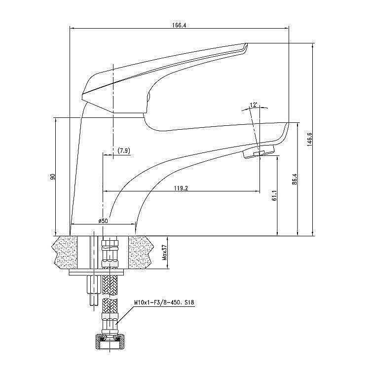Смеситель для раковины Aquanet Conte SD91383 купить в интернет-магазине сантехники Sanbest