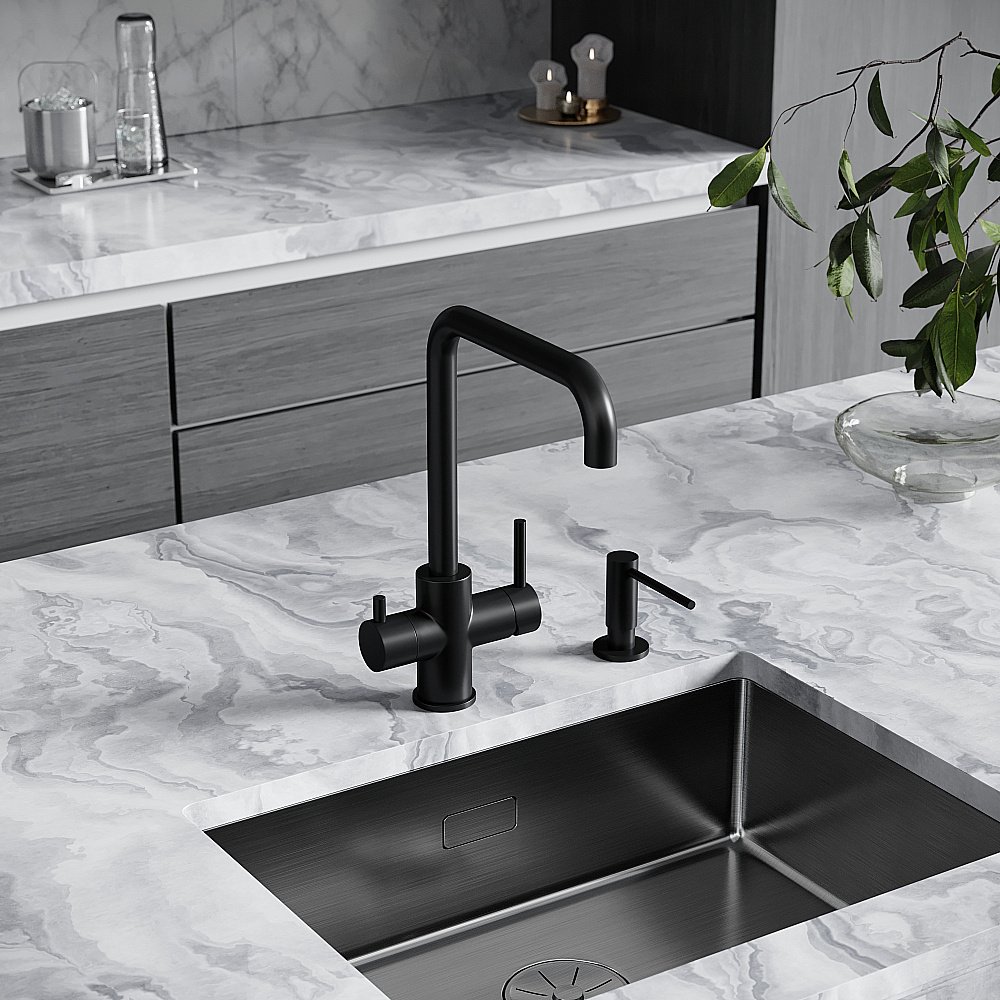 Смеситель для кухни Sancos Vela SC4013MB черный матовый купить в интернет-магазине сантехники Sanbest