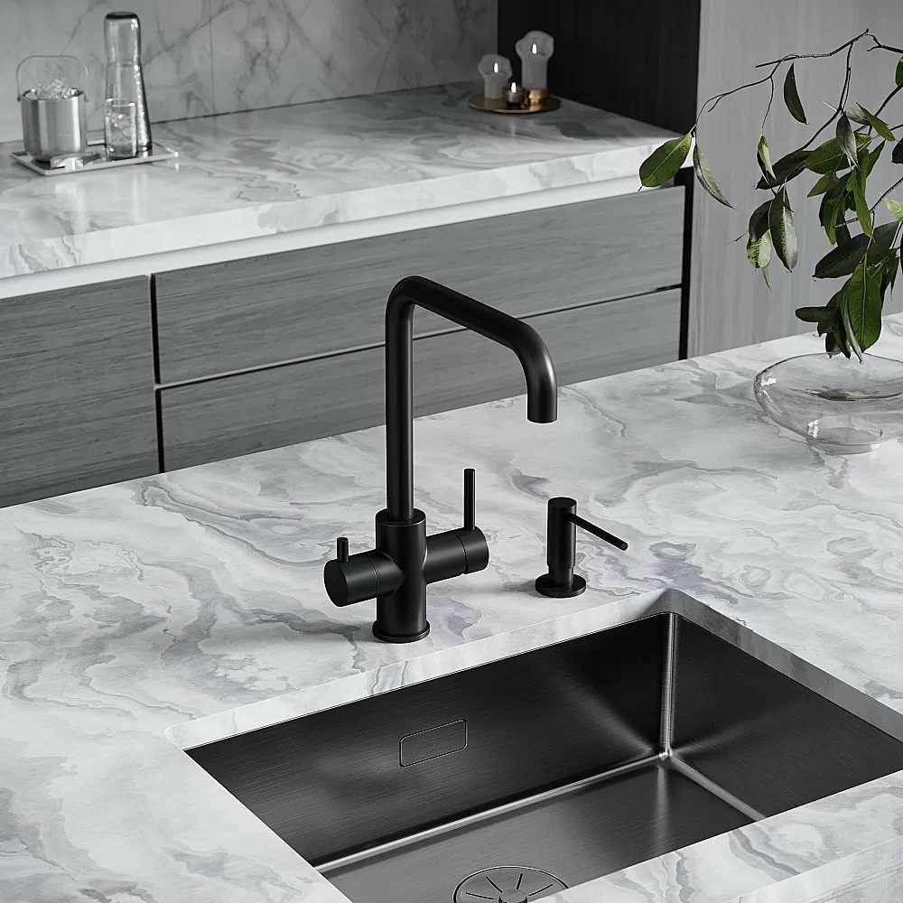 Смеситель для кухни Sancos Vela SC4013MB черный матовый купить в интернет-магазине сантехники Sanbest
