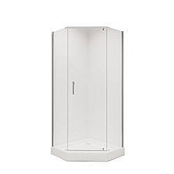 Душевой уголок Niagara "Nova" NG-6634-08, прозрачный, распашная дверь, алюминиевый профиль купить в интернет-магазине Sanbest