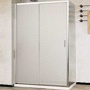 Душевой уголок Vincea City VSR-5CT9012MT 120x90 стекло текстурное/профиль хром купить в интернет-магазине Sanbest