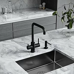 Смеситель для кухни Sancos Vela SC4013MB черный матовый купить в интернет-магазине сантехники Sanbest