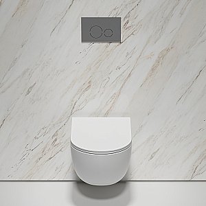 Унитаз подвесной Ceramica Nova Modena CN6063 безободковый, с крышкой микролифт, белый купить в интернет-магазине Sanbest