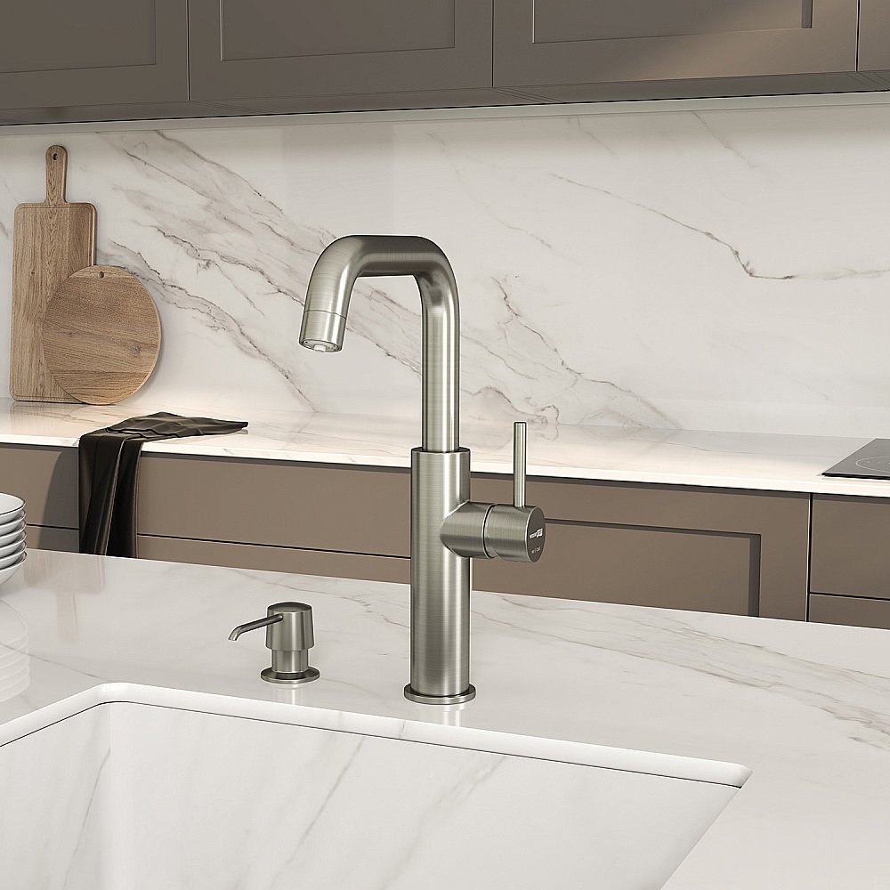 Смеситель для кухни WasserKraft A8527 никель купить в интернет-магазине сантехники Sanbest