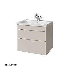 Тумба с раковиной Caprigo Lento 65 два ящика, цвет на выбор для ванной в интернет-магазине Sanbest