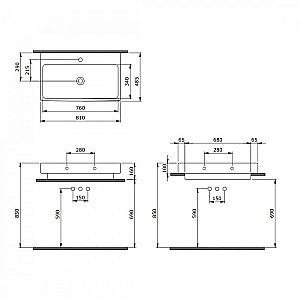 Раковина Berges Strati 81 182007 белая купить в интернет-магазине Sanbest