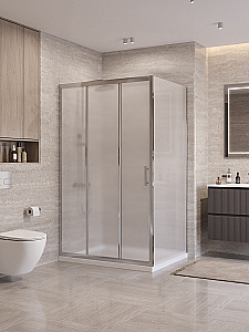 Душевой уголок BelBagno UNO-195-AHF-31-120/90-P-Cr стекло матовое/профиль хром купить в интернет-магазине Sanbest