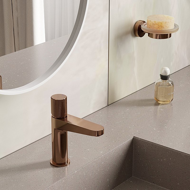 Смеситель для раковины WasserKRAFT Paar 8803 розовое золото купить в интернет-магазине сантехники Sanbest