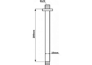 Держатель для верхнего душа Aquanet Passion AF301-93 купить в интернет-магазине сантехники Sanbest