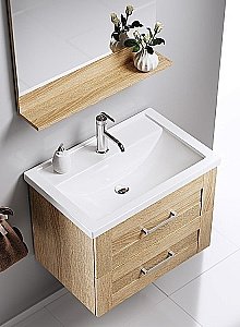 Тумба с раковиной подвесная AQWELLA Фостер Т7/2/DS для ванной в интернет-магазине Sanbest