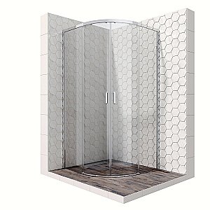 Душевой уголок Ambassador Queen 11011102 100x100 стекло прозрачное/профиль хром купить в интернет-магазине Sanbest