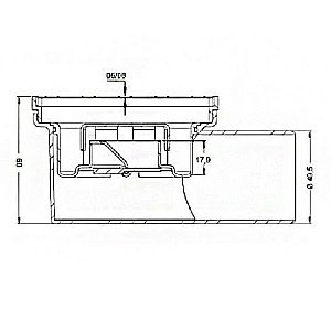 Душевой трап боковой Berges Trend 15х15 091002 хром глянец купить в интернет-магазине Sanbest