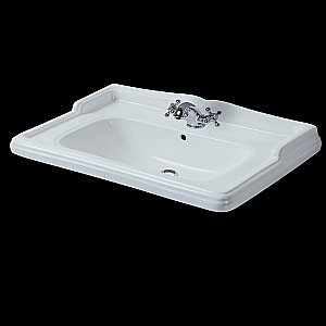 Тумба с раковиной Caprigo Borgo 80 c 2 дверками белая для ванной в интернет-магазине Sanbest