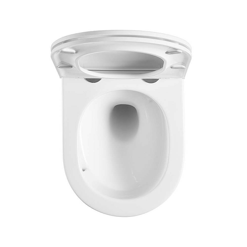 Унитаз Vincea Bien VT1-51T безободковый, смыв торнадо, с крышкой микролифт, белый купить в интернет-магазине Sanbest