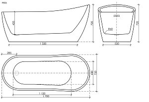 Ванна акриловая Sancos Perla FB06 170х72 купить в интернет-магазине Sanbest