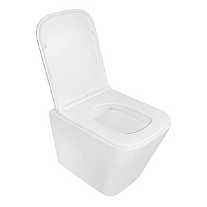 Унитаз подвесной Azario Pro PRO-0002 белый, безободковый, с крышкой микролифт купить в интернет-магазине Sanbest