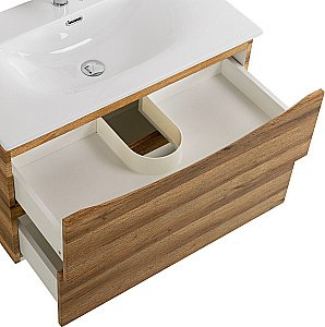 Тумба с раковиной BelBagno MARINO-CER-N-900-2C-SO-RR-P Rovere Rustico для ванной в интернет-магазине Sanbest