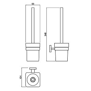 Ершик для туалета Timo Selene 10061/00 купить в интернет-магазине сантехники Sanbest