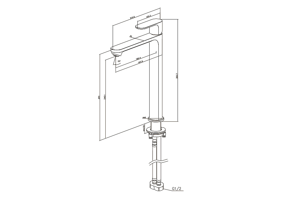 Смеситель для раковины Aquatek Альфа AQ1904CR хром купить в интернет-магазине сантехники Sanbest