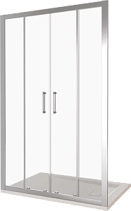 Душевая дверь Good Door LATTE WTW-TD-160-C-WE прозрачная купить в интернет-магазине Sanbest