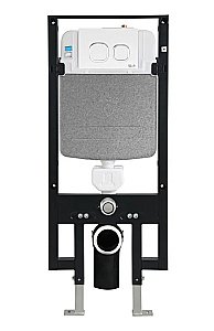 Унитаз с инсталляцией WeltWasser AMBERG 497 + TELBACH 004 GL-WT + AMBERG RD-BL купить в интернет-магазине Sanbest