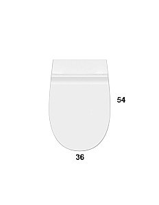 Унитаз приставной GLOBO 4ALL MD004.BI безободковый купить в интернет-магазине Sanbest