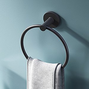 Полотенцедержатель кольцо AM.PM X-Joy A85A34422 черный матовый купить в интернет-магазине сантехники Sanbest