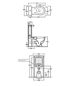 Унитаз напольный Globo Paestum PA025.BI бронза купить в интернет-магазине Sanbest