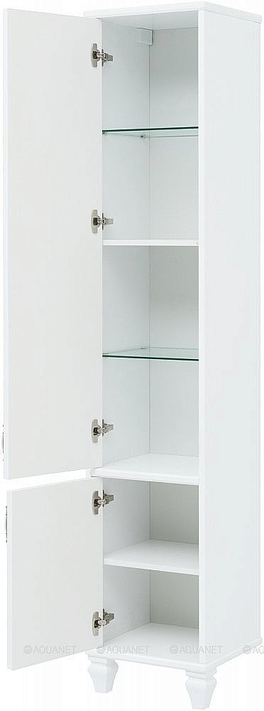 Шкаф-пенал Aquanet Валенса NEW 40 белый для ванной в интернет-магазине сантехники Sanbest