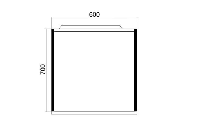 Зеркало Mixline БРУКЛИН 543581 60 дуб бунратти в ванную от интернет-магазине сантехники Sanbest