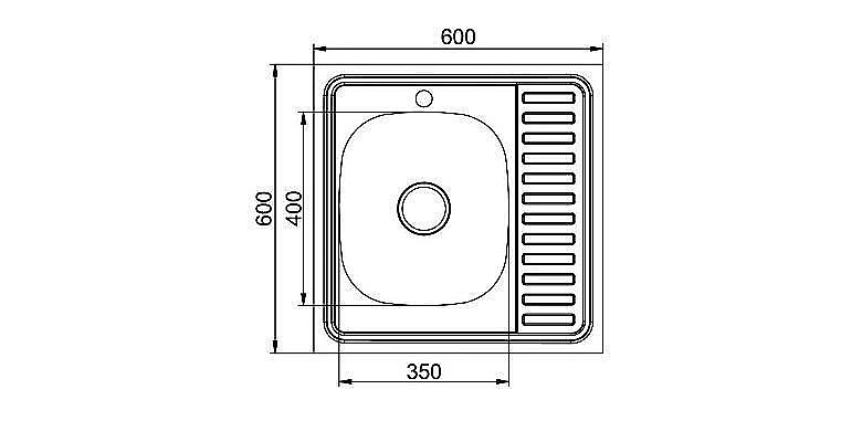 Мойка кухонная MIXLINE ML 528014 хром купить в интернет-магазине сантехники Sanbest
